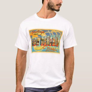 New-Bedford Massachusetts MA alte Reise-Andenken T-Shirt