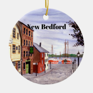 New Bedford Massachusetts New England Malerei Keramik Ornament