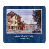 New Bedford Massachusetts New England Malerei Schneidebrett (Vorderseite)