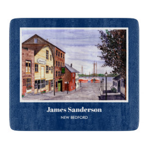 New Bedford Massachusetts New England Malerei Schneidebrett