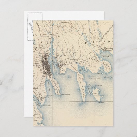 New Bedford, Massachusetts Postkarte (Vorne/Hinten)