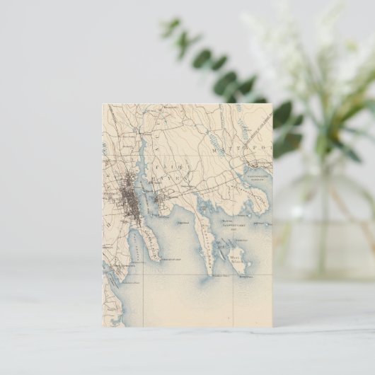 New Bedford, Massachusetts Postkarte (Stehend Vorderseite)