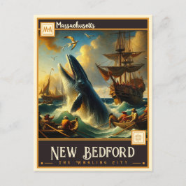 New Bedford, Massachusetts | VINTAG Postkarte
