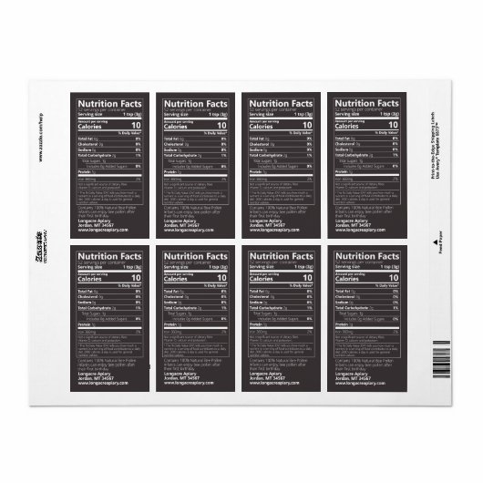 New Bee Pollen Nutrition Facts Jet Black (Vorne)