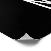 New Bees Funny Insect Bug Pun Dark BG Poster (Ecke)