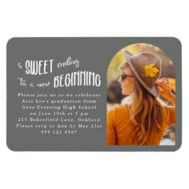 New Begings 2022 Foto Graduation Party Magnet