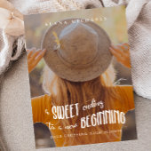 New Begings 2023 Foto Graduation Party Ankündigungspostkarte