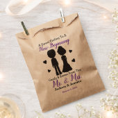 New Beginning Candy Kisses Mr. Custom Wedding Geschenktütchen (Ausgeschnitten)