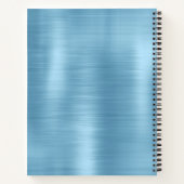 New beginning dusty blue purple drips large custom notizblock (Rückseite)