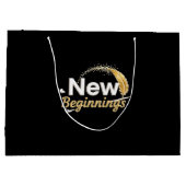 New Beginnings / Bolsa de Regalo Nuevos Comienzos Große Geschenktüte (Rückseite)