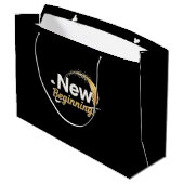 New Beginnings / Bolsa de Regalo Nuevos Comienzos Große Geschenktüte (Rückseite Schrägansicht)