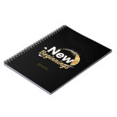 New Beginnings / Cuaderno Nuevos Comienzos Notizblock (Linke Seite)