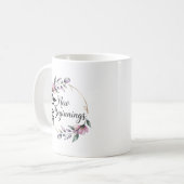 New Beginnings New Nursing Job Personalized Kaffeetasse (Vorderseite Links)