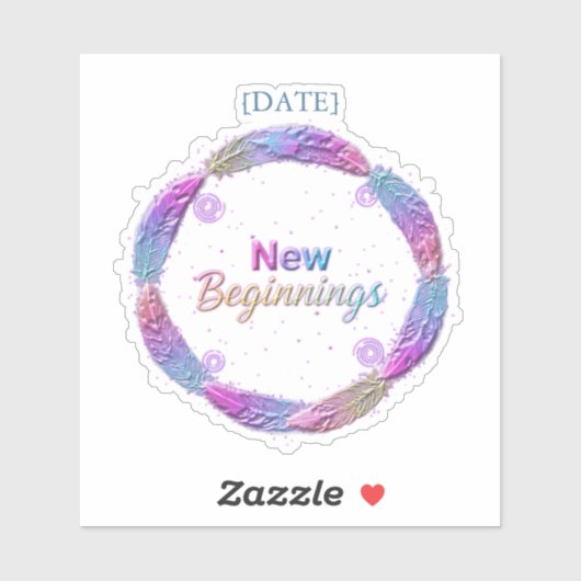 New Beginnings / Nuevos Comienzos 2027 Aufkleber (Blatt)
