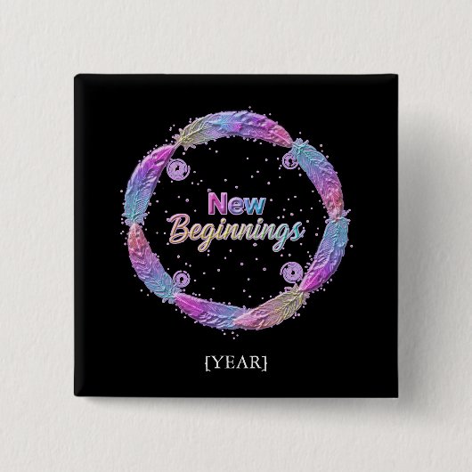 New Beginnings / Nuevos Comienzos 2027 Button (Vorderseite)