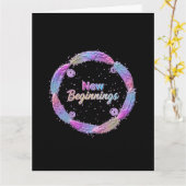 New Beginnings / Nuevos Comienzos 2027 Karte (Gelbe Blume)