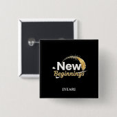 New Beginnings Pin / Pin Nuevos Comienzos Button (Vorne & Hinten)