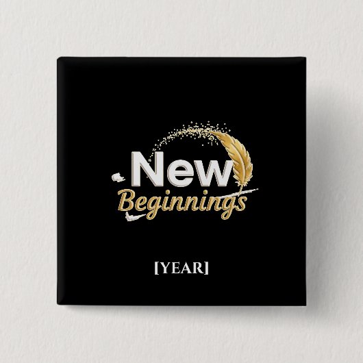 New Beginnings Pin / Pin Nuevos Comienzos Button (Vorderseite)