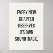 New Beginnings Quote, Motivational Poster (Vorne)