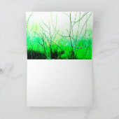 "New Beginnings" Shades Green Floral Design Karte (Innenseite)