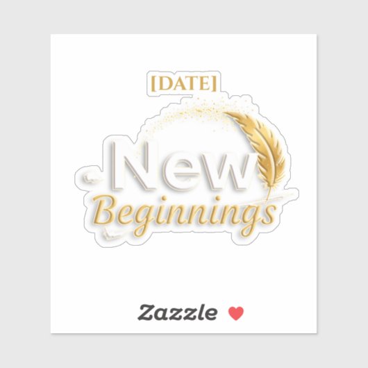 New Beginnings Sticker / Sticker Nuevos Comienzos (Blatt)