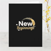 New Beginnings / Tarjeta Nuevos Comienzos Karte (Gelbe Blume)