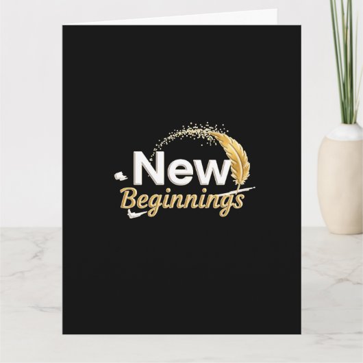 New Beginnings / Tarjeta Nuevos Comienzos Karte (Vorderseite)