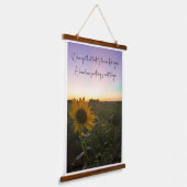 New Beginnings Wandteppich Mit Holzrahmen (Gewinkelt)