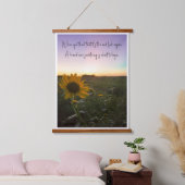 New Beginnings Wandteppich Mit Holzrahmen (Schlafzimmer)