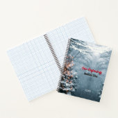 New beginnings woodland white tree custom large notizblock (Innenseite)