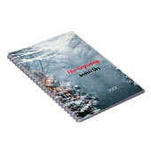 New beginnings woodland white tree custom notizblock (Rechte Seite)