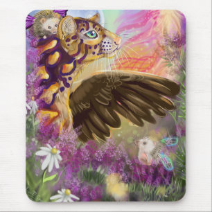 New Beginns Clouded Leopard Fantasy Art Mousepad