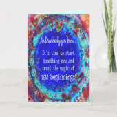 "New Beginns"-Inspirivity Karte (Vorderseite)