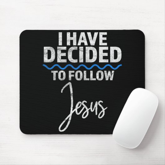 New Believer I Have Decided To Follow Jesus In Bap Mousepad (Mit Mouse)