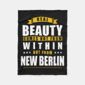 New Berlin - Funny D City Gift Fleecedecke (Vorderseite)