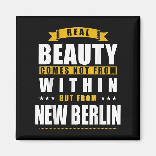 New Berlin - Funny D City Gift Magnet (Vorne)