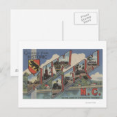 New Bern, North Carolina - Große Briefszenen Postkarte (Vorne/Hinten)