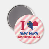 New Bern, North Carolina Magnet (Vorderseite/Rückseite)