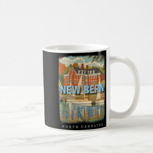 New Bern North Carolina Nc Historic Charm Sd515 Kaffeetasse (Rechts)