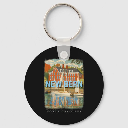 New Bern North Carolina Nc Historic Charm Sd515 Schlüsselanhänger (Vorderseite)