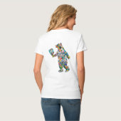 New Bern Pickleball Bear T - Shirt (Rückseite Vollansicht)