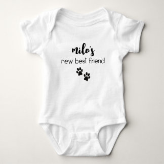New Best Friend Bodysuit Baby Strampler