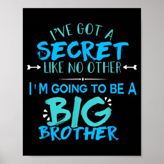New Big Brother 2018 Funny Kids Men Big Bro  Poster (Vorne)