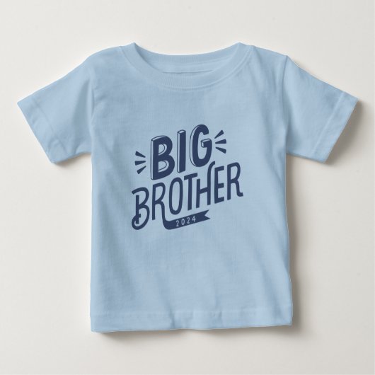 New BIg Brother als Marine mit Handschrift Baby T-shirt (Vorderseite)