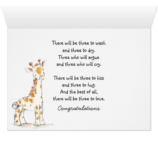 New Birth Triplets Footprints (Innenansicht Horizontal (Unten))