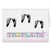 New Birth Triplets Footprints (Vorderseite (Horizontal))