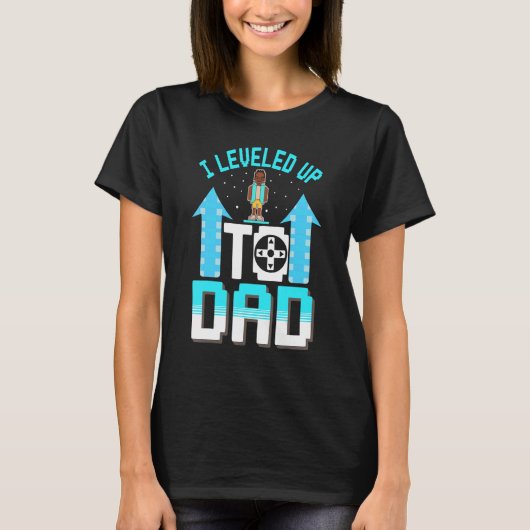 New Black Father Video Gaming Dad T-Shirt (Vorderseite)