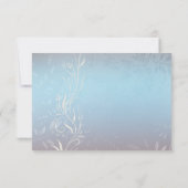 New Blue Wedding RSVP Karte (Rückseite)