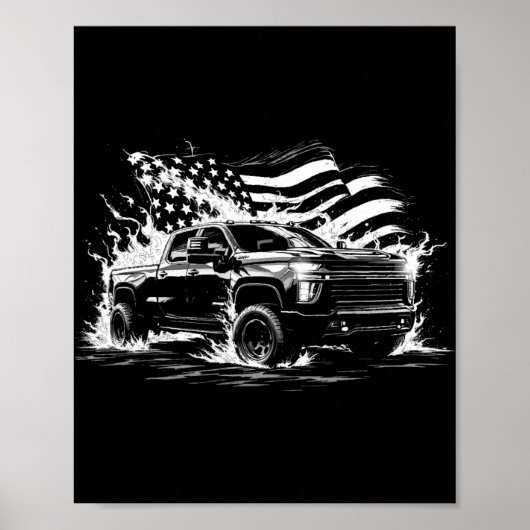 New Body Style Silverado Truck 2500 Crew Cab Patri Poster (Vorne)
