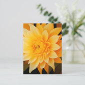 New BOHO Yellow Dahlia Postkarte (Stehend Vorderseite)